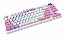 Teclado Msi Forge Gk600 Tkl Wireless, Inalambrico, Usb/bluetooth, Mecanico, Led Rgb, Ingles, Violeta/rosa
